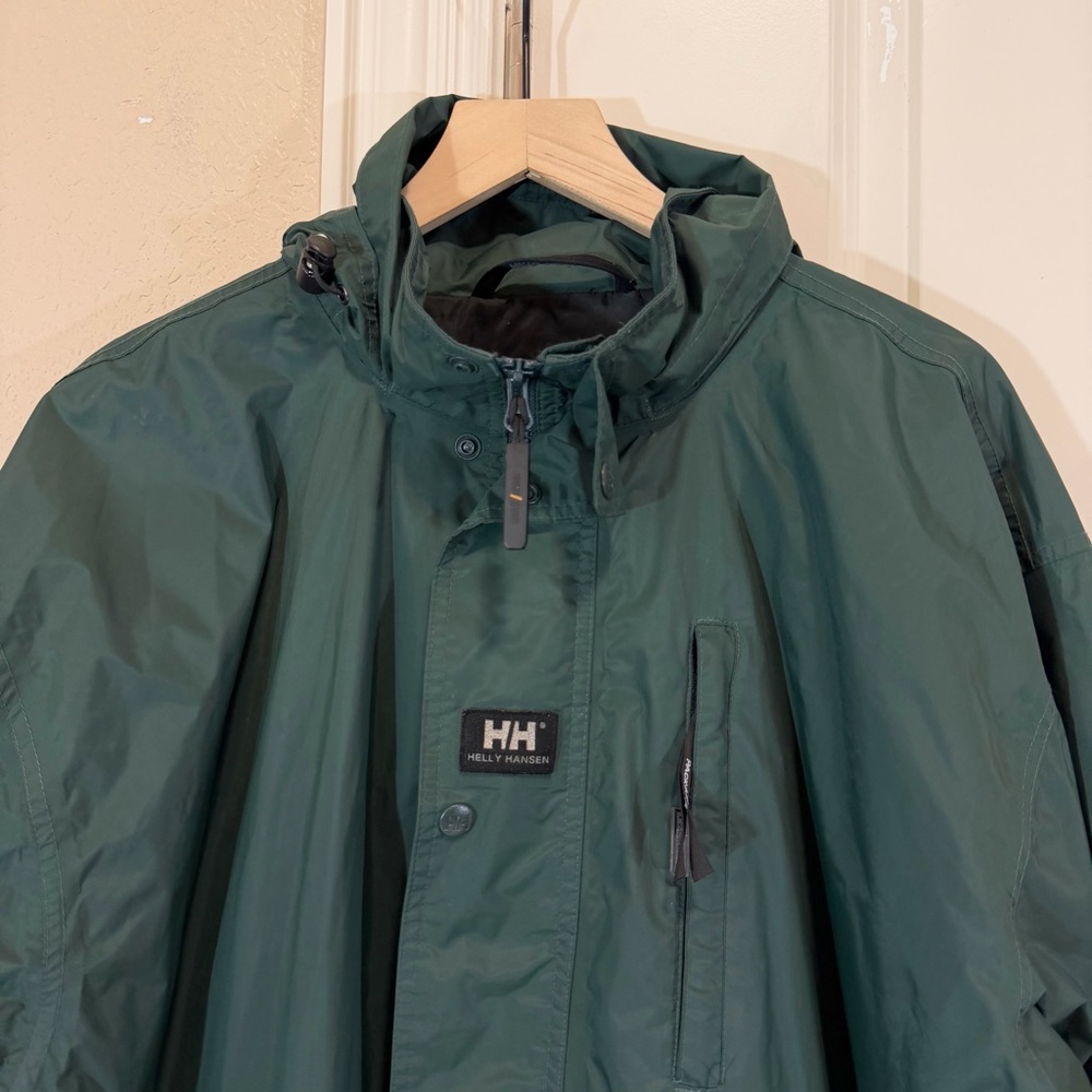 Helly Hansen Waterproof Packable Hooded Jacket Me… - image 2